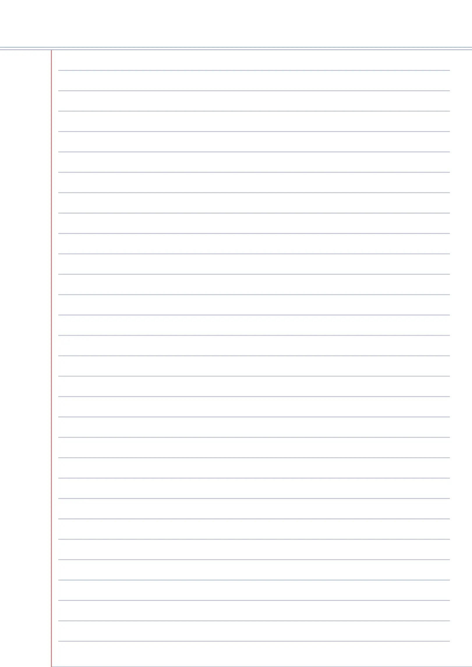 Ruled Paper with Margin