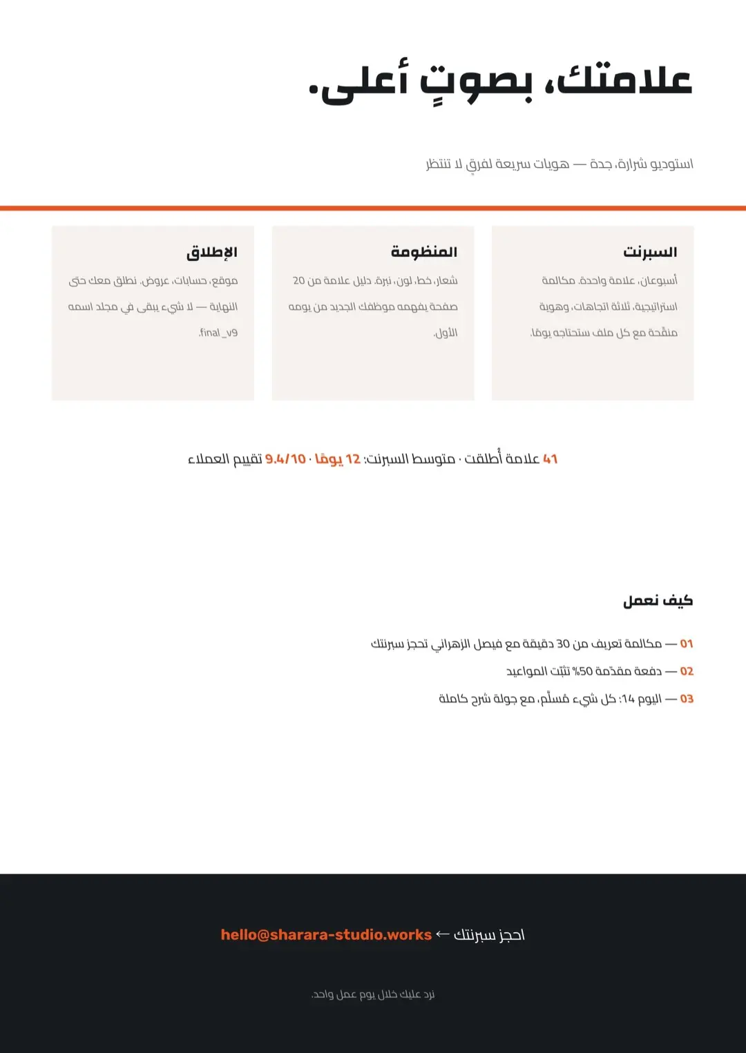 قالب عرض أعمال كحلي